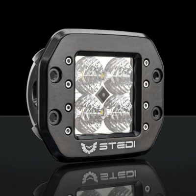 STEDI - C-4 BLACK EDITION FLUSH MOUNT LED LIGHT | FLOOD