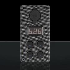 STEDI - CARBON SWITCH PANEL WITH USB AND DIGITAL VOLT METER
