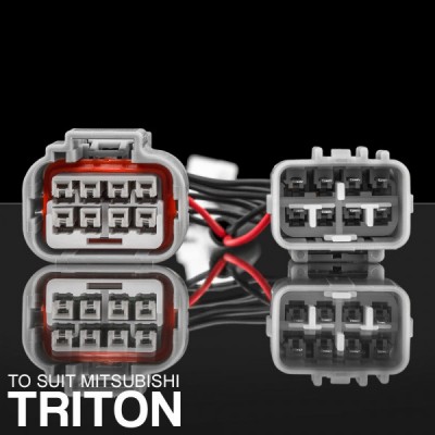 STEDI - MITSUBISHI MQ & MR TRITON HID / LED HEADLIGHT PIGGY BACK ADAPTER