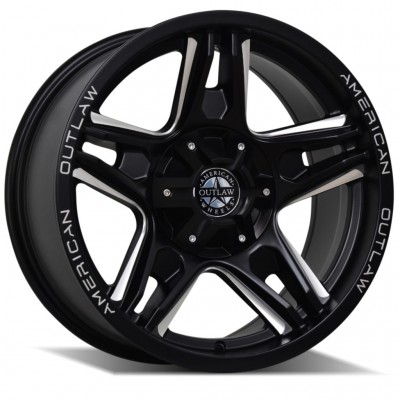 American Outlaw Lonestar Milled 17X8.5 6X139 +18