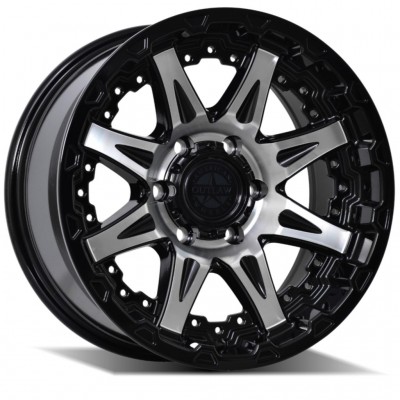 American Outlaw Doubleshot Machined 17X8.5 6X139 +18