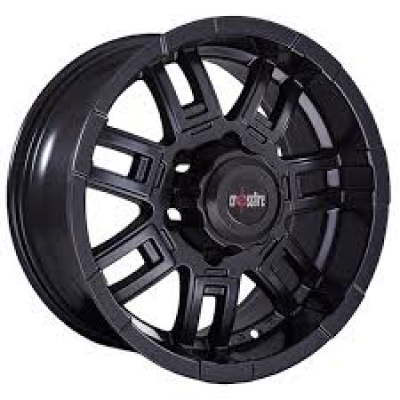Crossfire Rambo Black 16x8 +20 offset 6x139 
