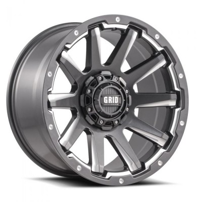 Grid GD5 Graphite Milled 18x9 6x139 +18