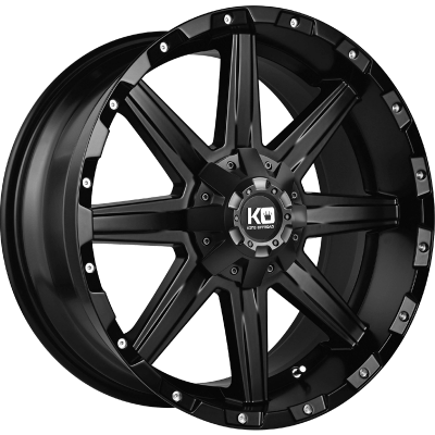 KING BLADE MATT BLACK 17X9 6X139 +25