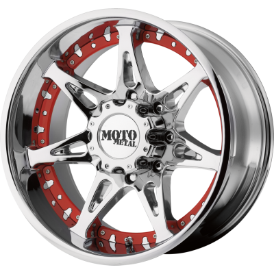 Moto Metal MO961 Custom Red Inset