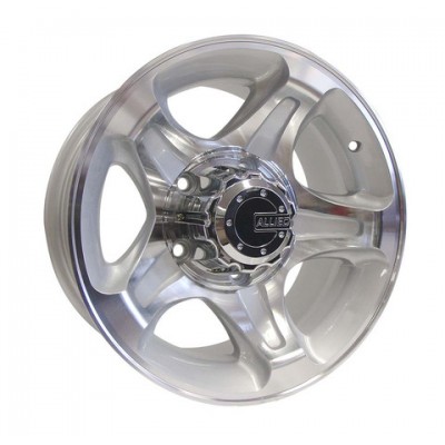Allied Savana Silver 16x8 5x150 -50 offset run them on the rear