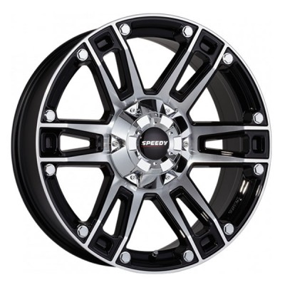 SPEEDY OUTLAW machined face16x8 +25 6x139