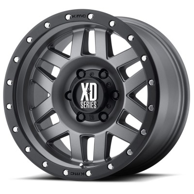 KMC XD128 Machete Grey 17x9 6x139 +18 Black